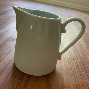Elegant White Ceramic Pitcher